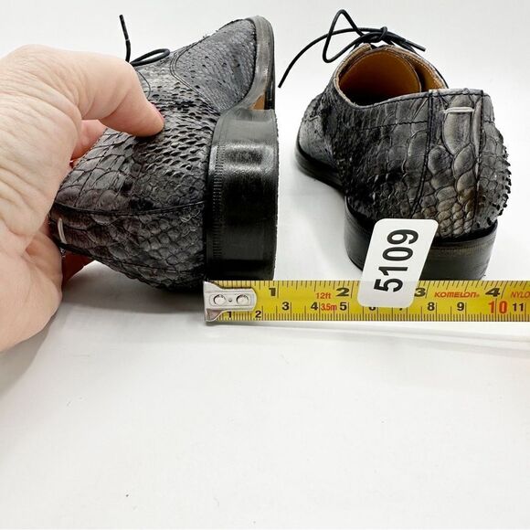 MAISON MARGIELA Gray Snakeskin Tie  Oxford Brogue Sz‎ 37.5 US 7 - Picture 14 of 14